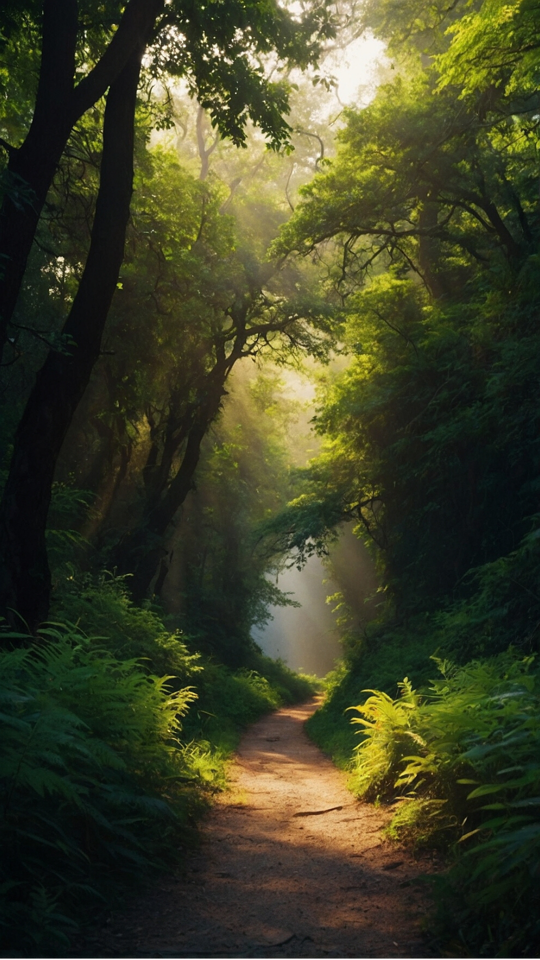 Harmonious Haven: Relaxing Countryside Wallpaper