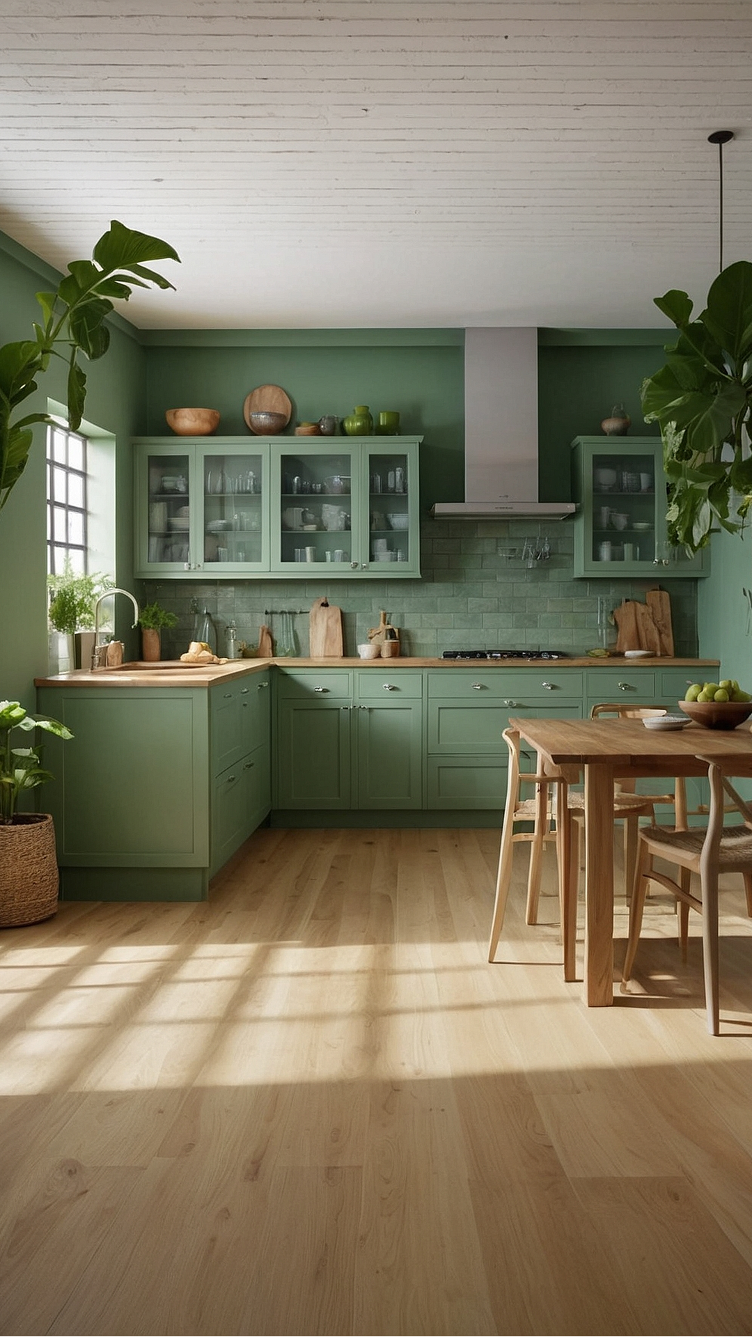 Serene Green Kitchen Escape