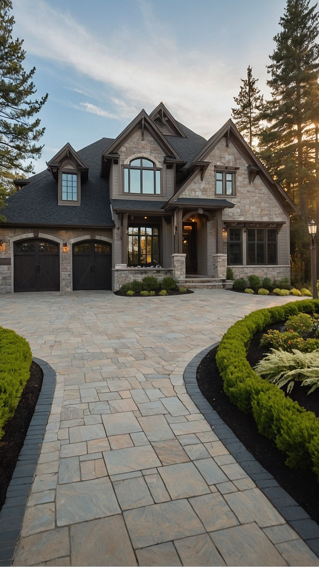 Creating an Inviting Driveway Entry with Greenery