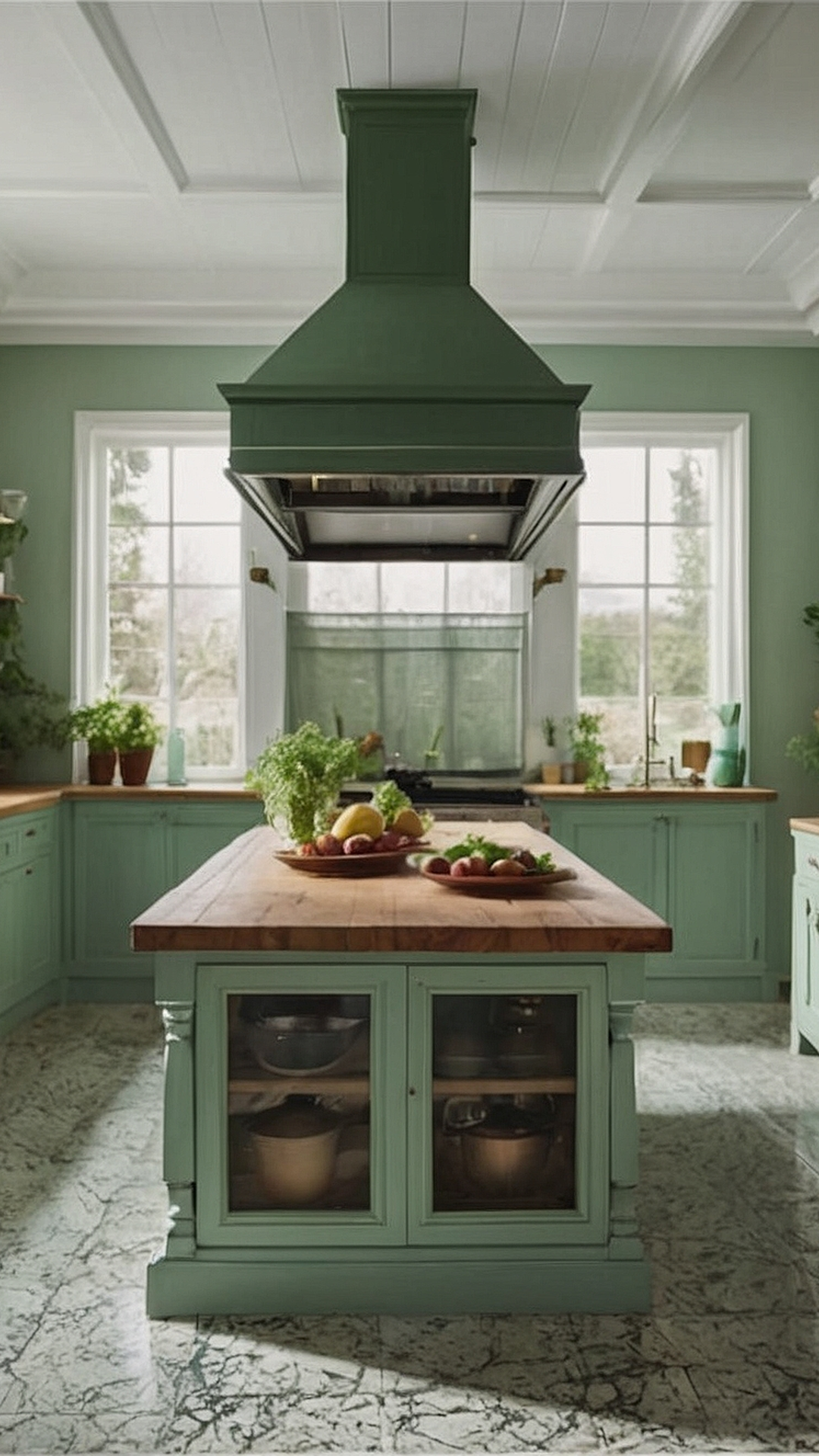 Refreshing Green Kitchen Dreams