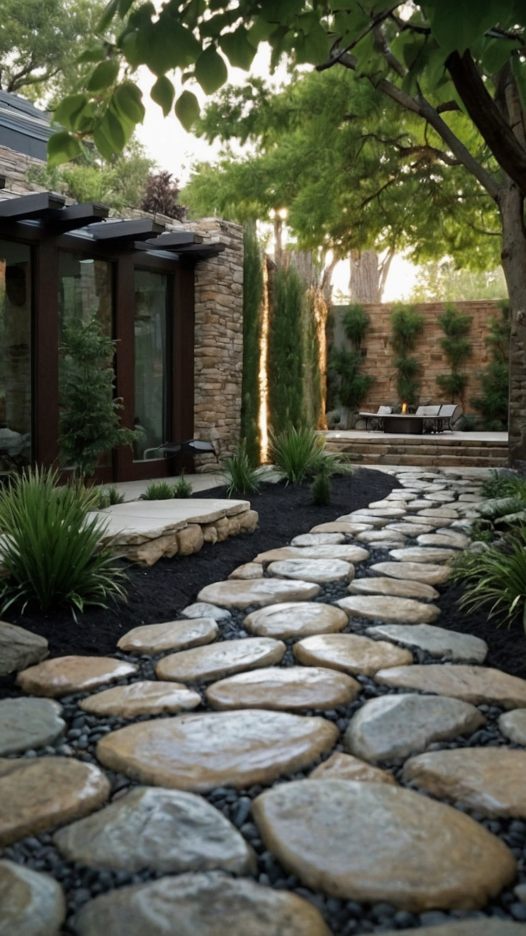 Natural Stone Oasis: Large Rock Landscape Concepts