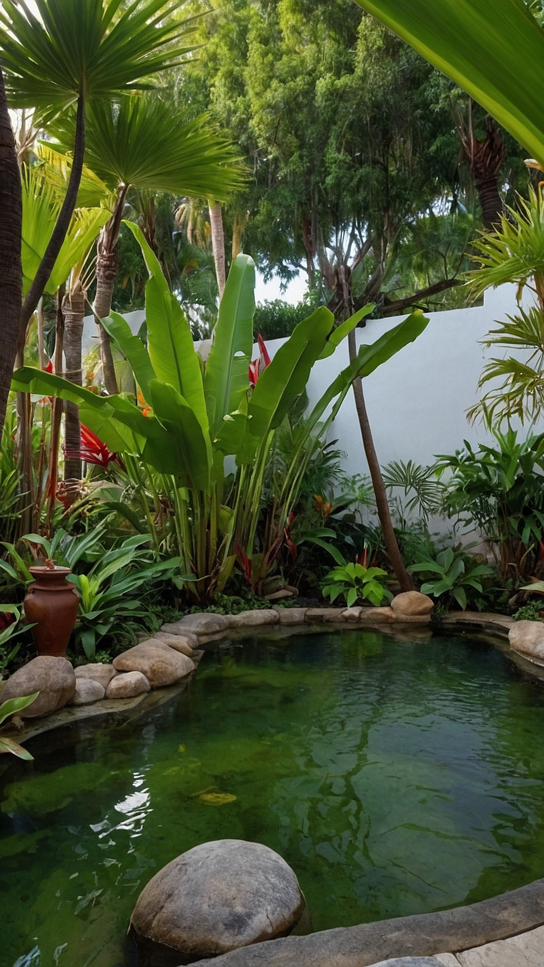 Swaying Palms and Blooms: Tropical Garden Delights