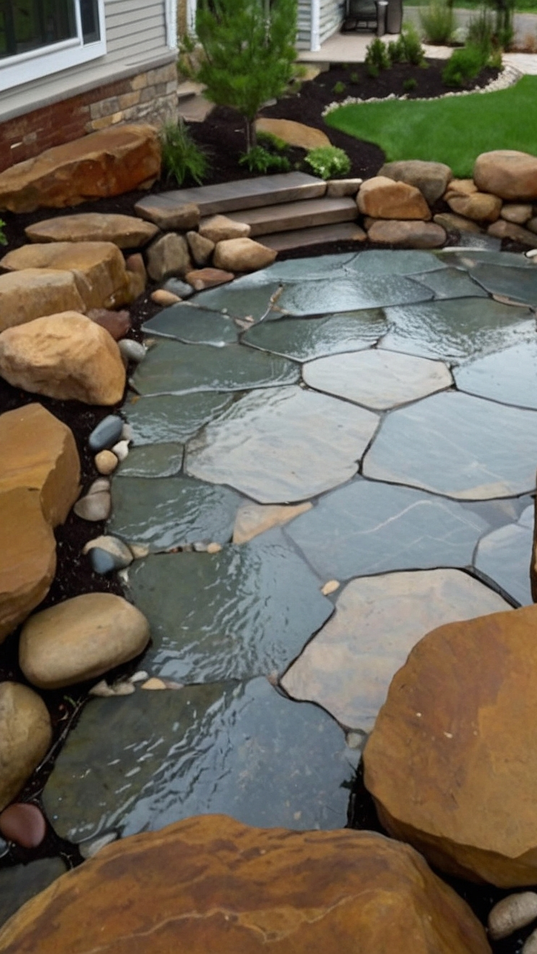 Timeless Rockscapes: Large Rock Landscaping Styles