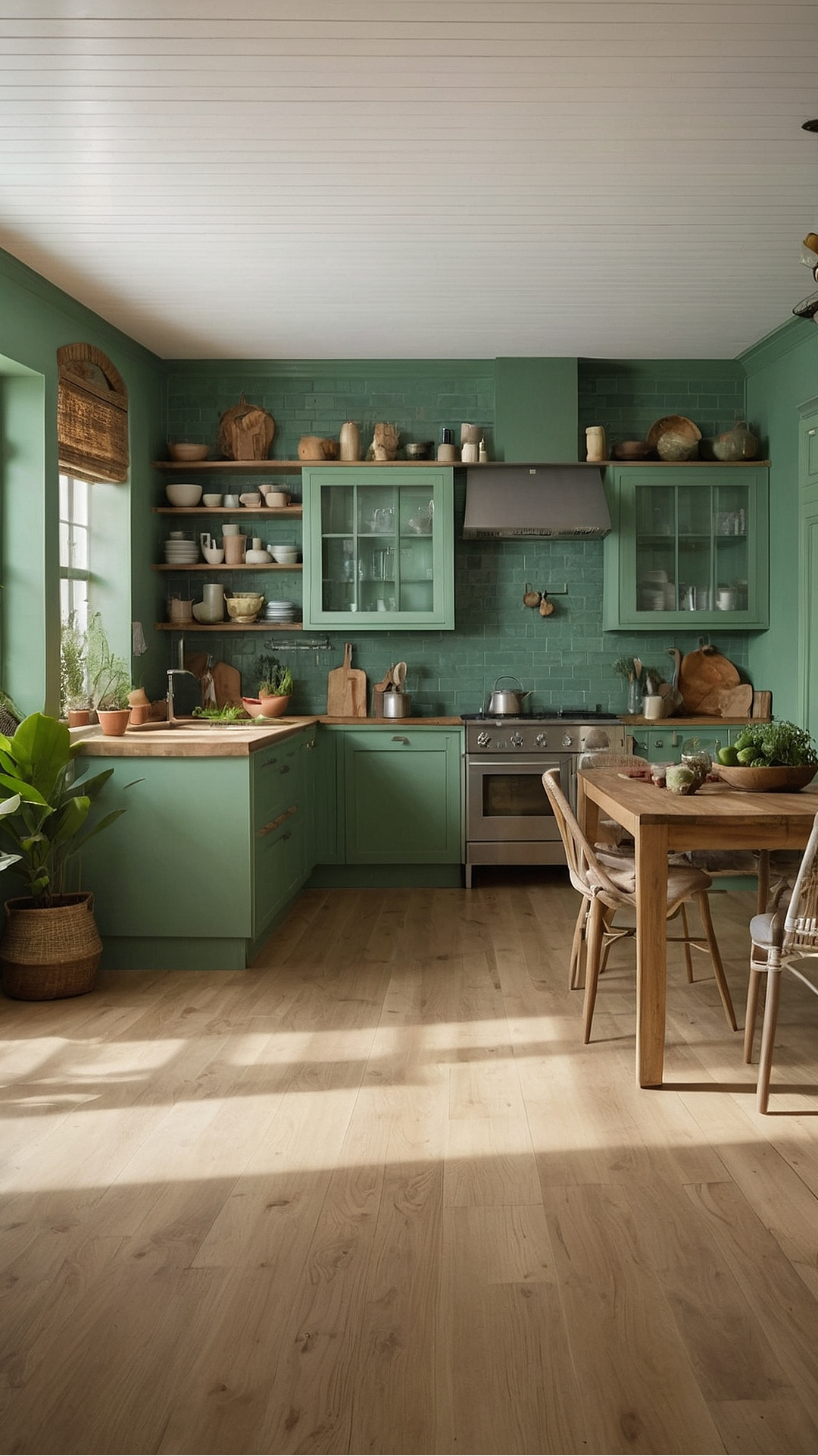 Verdant Kitchen Haven: Relaxing Ideas