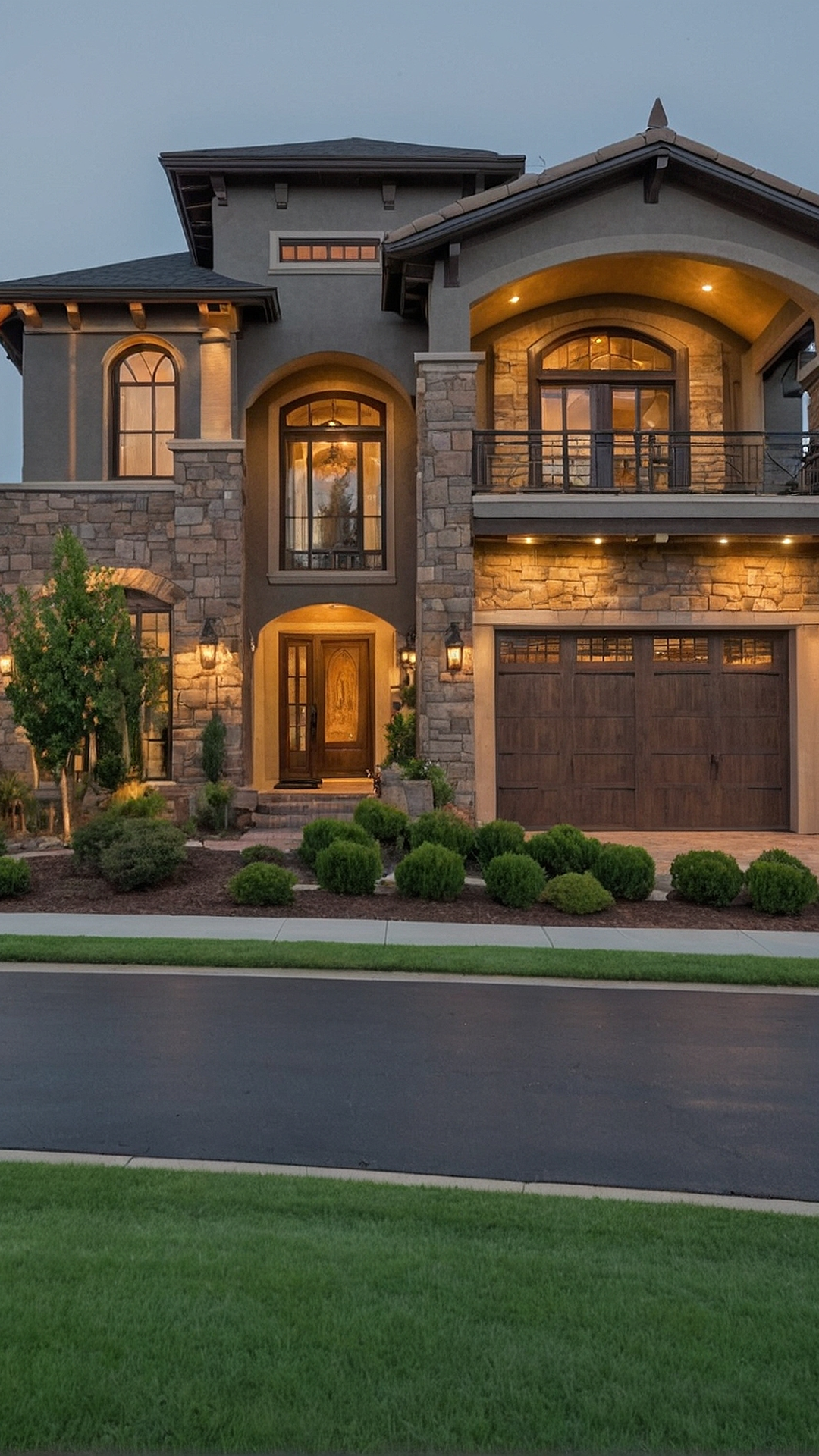 Seasonal Landscaping Decorations for Driveway Entries