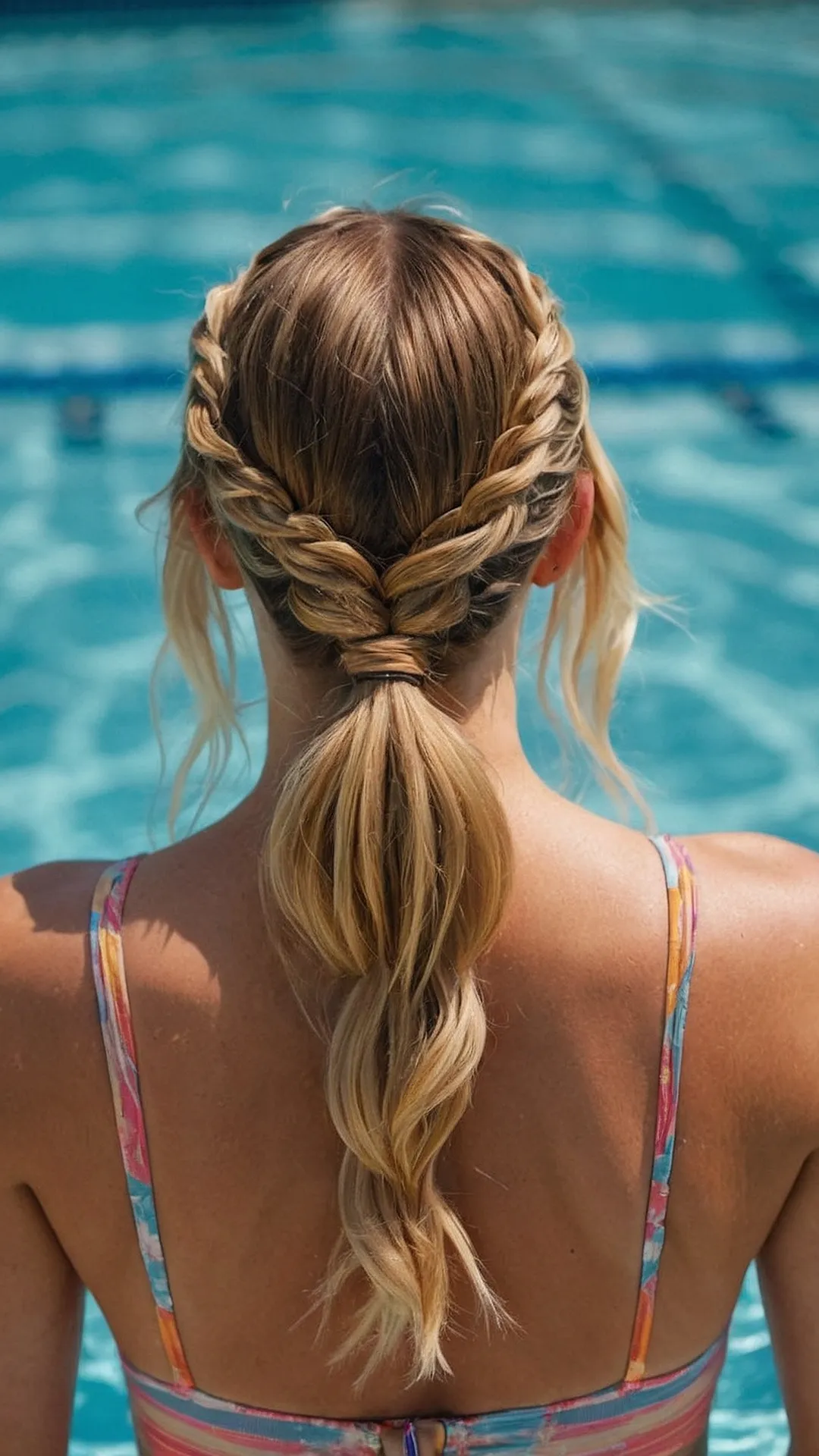 Chic and Ready to Dive: Pool Hair Looks