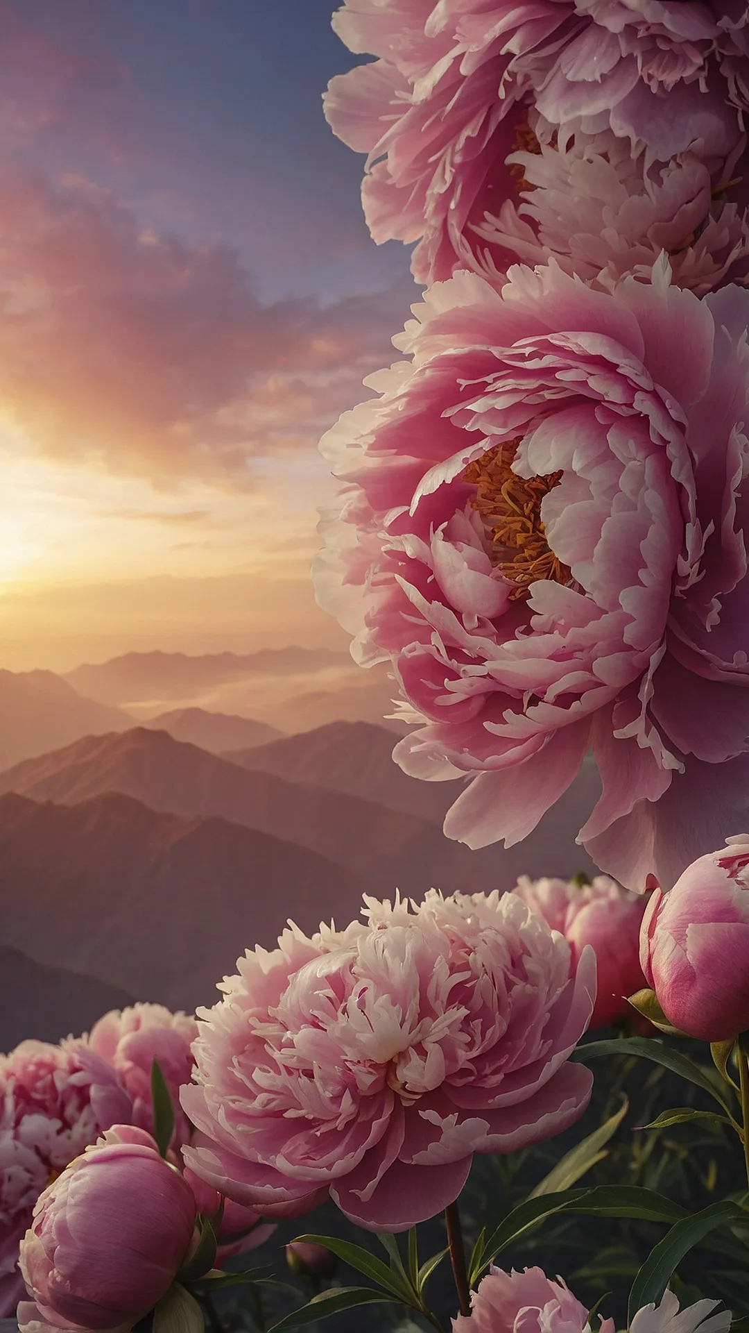 Botanical Delight: Peony Wallpaper Collection