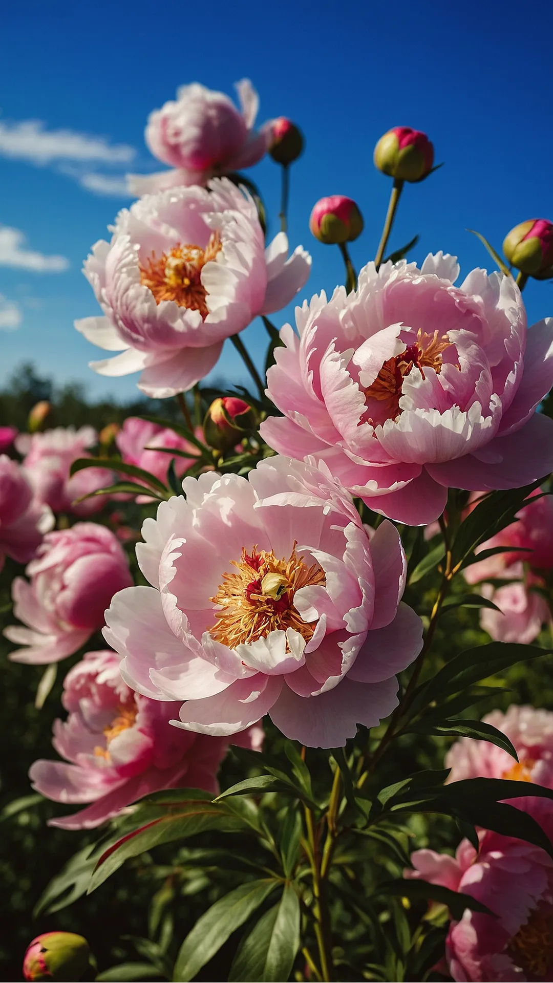 Graceful Petals: Peony Wallpaper Visions