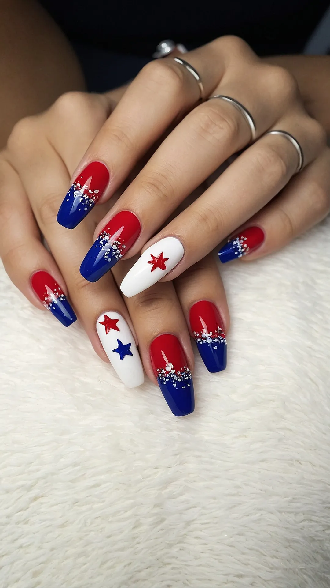 Patriotic Posh Nails for Independence Day