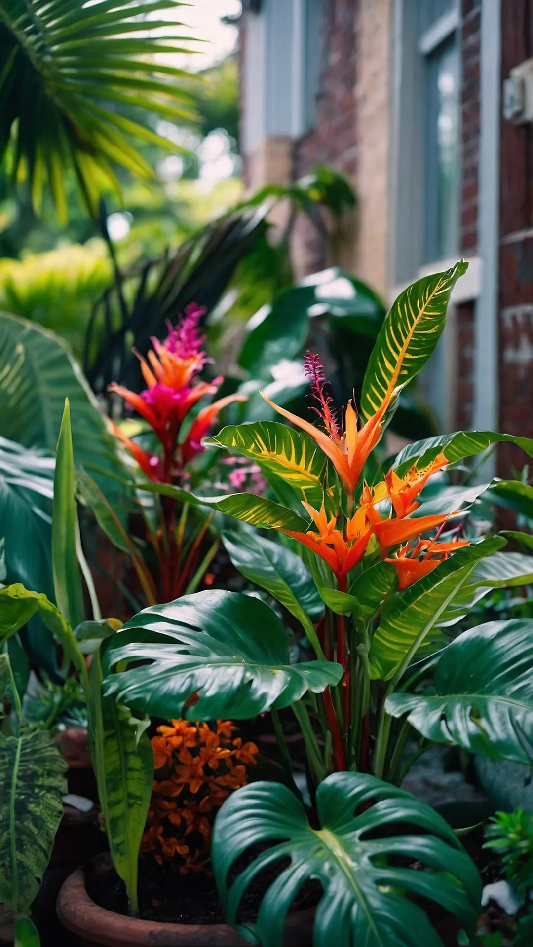 Sunny Delights: Tropical Plant Oasis