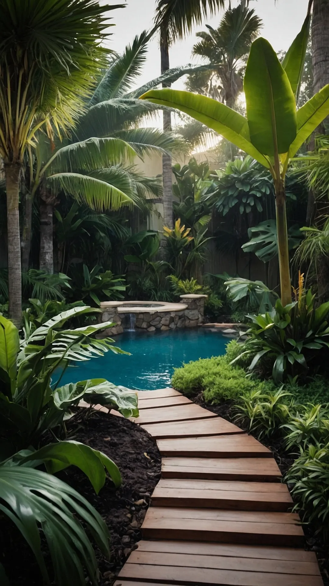 Serene Tropical Backyard Designs to Elevate Outdoor Living