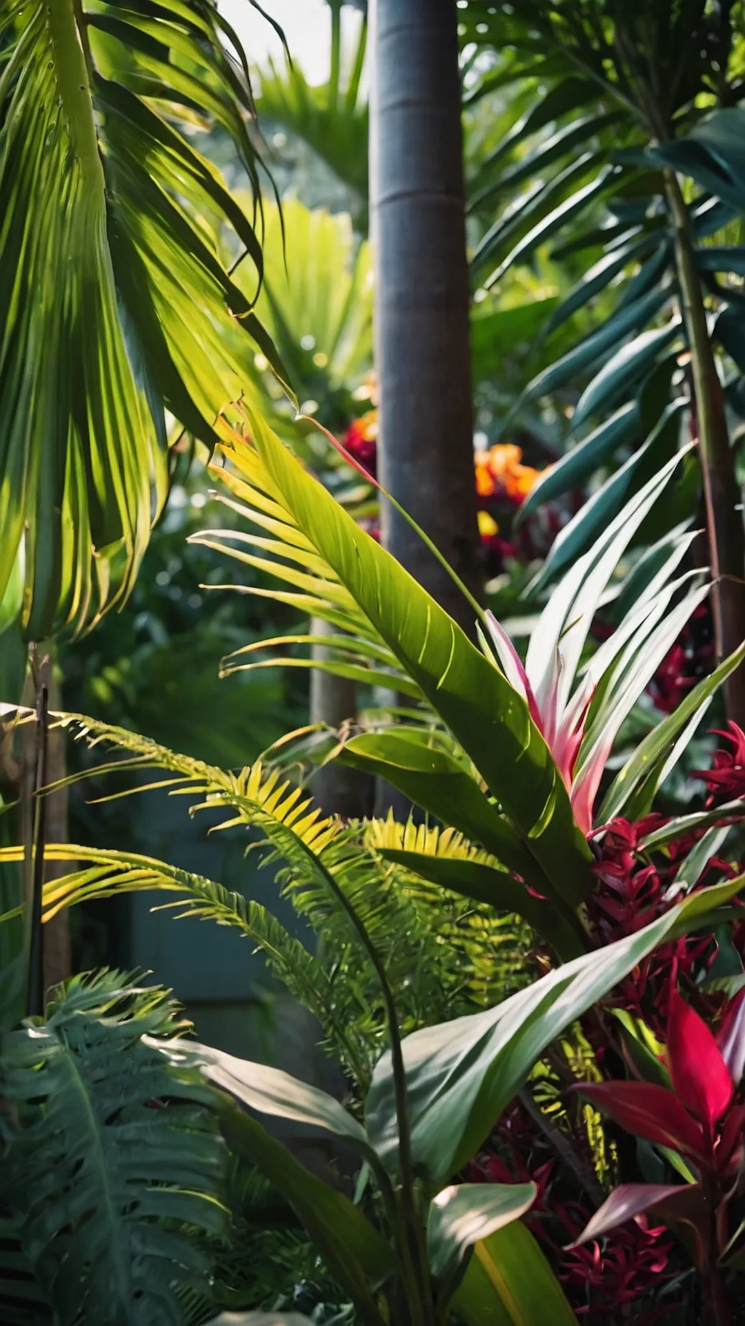 Sun-soaked Serenade: Tropical Plant Elegance