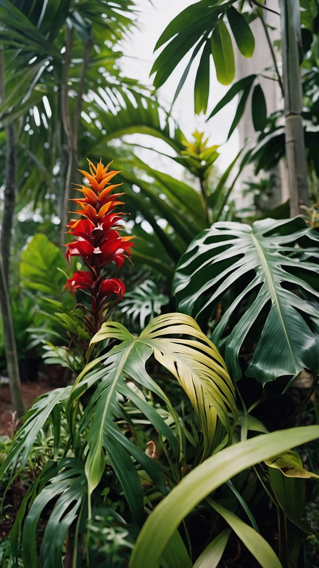 Golden Glory: Outdoor Tropical Plant Delights in the Sun