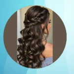 Chic & Trendy Half-Up Prom Hairstyles for Long Brunette Straight Hair