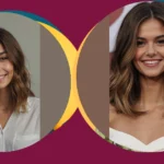 Chic Curtain Bangs and Trendy Balayage: Elevate Your Collarbone Length Hair!