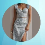 Blooming with Style: 15 Blue Floral Frock Outfit Inspirations