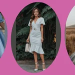 Blooming Beauty: 15 Blue Floral Frock Outfit Ideas for Every Occasion