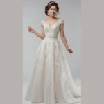 Be Dazzled by 15 Pearl Wedding Dress Styles that Shine