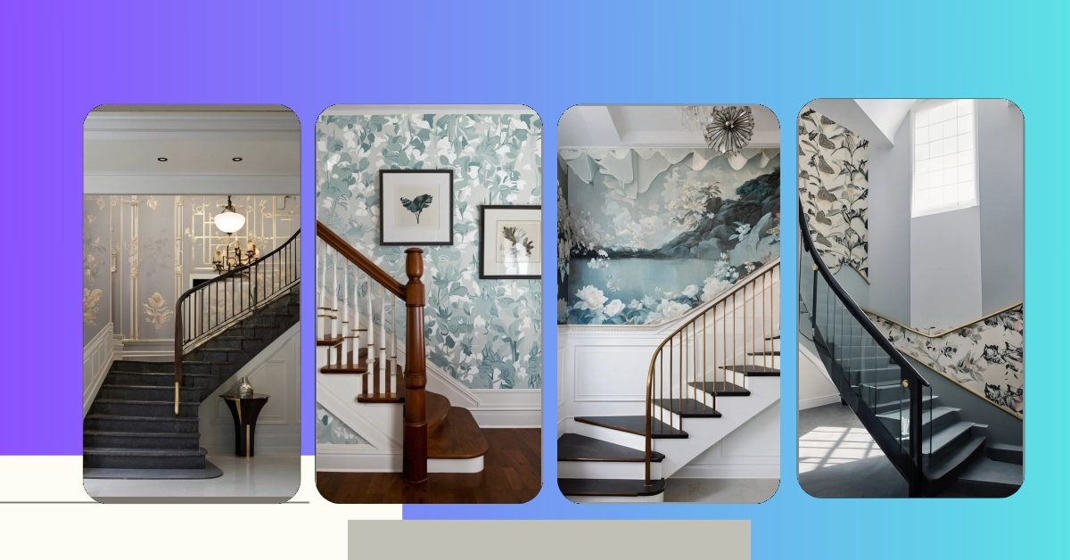 19 Staircase Wallpaper Ideas That Will Elevate Your Hallway Game ...